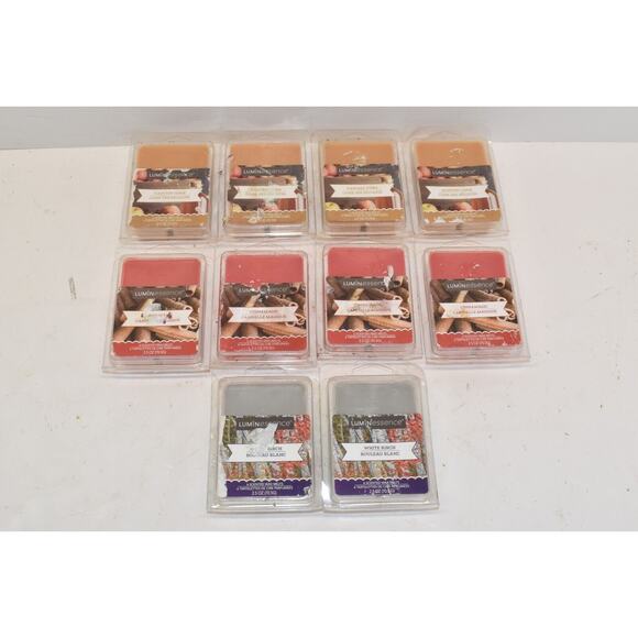 Luminessence Fall Scented Candle Wax Lot- White Birch, Cinnamagic, Harvest Cider - Picture 1 of 2